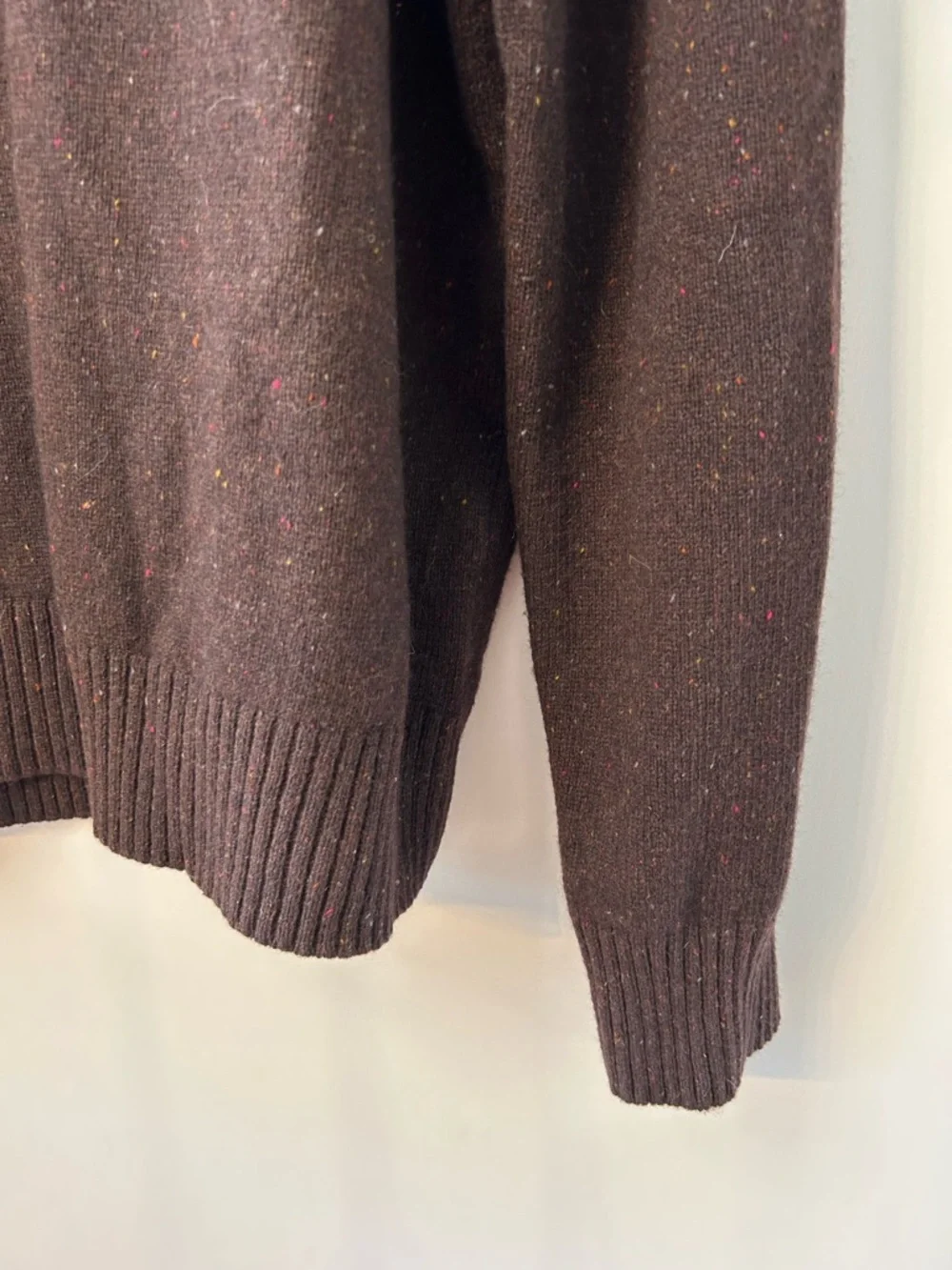 Brooks Brothers Men’s Brown 100% Wool Sweater, Size XXL